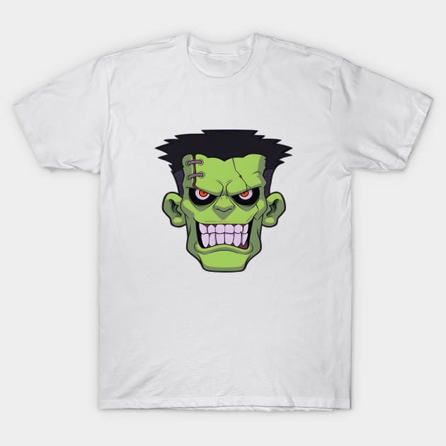 Frankenstein T-shirt Designs for Halloween T-Shirt by ragil_studio